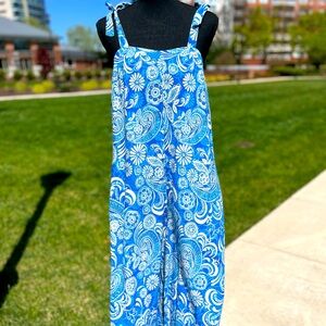 Summer ROMPERS loose with pockets Rayon fabric wide legs ONE SIZE fits S/M/L